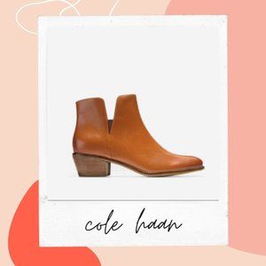Cole Haan Women Abbot Bootie Acorn Leather size 8.5